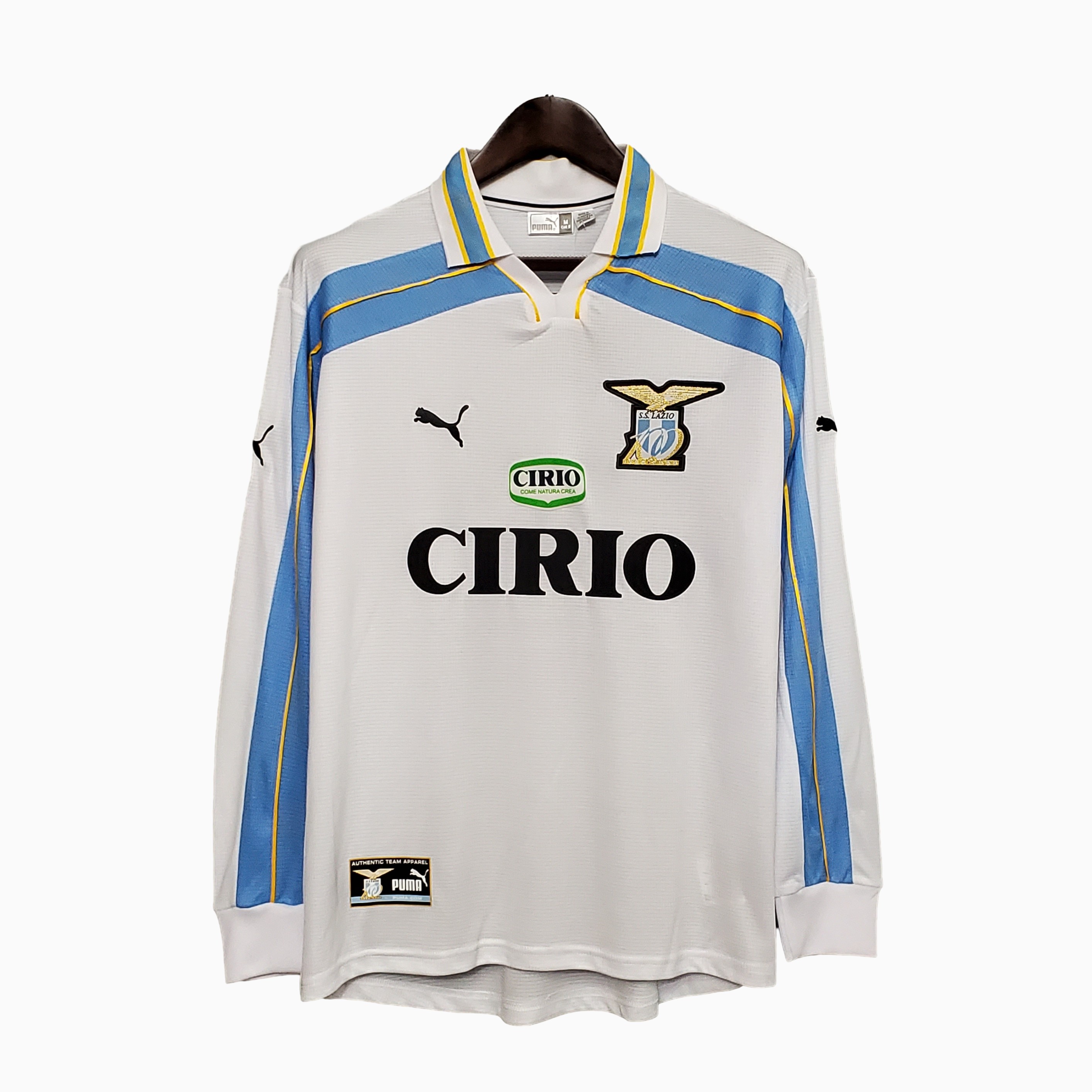 Retro Lazio 1999-00 Centenary Home Stadium Long sleeve Jersey